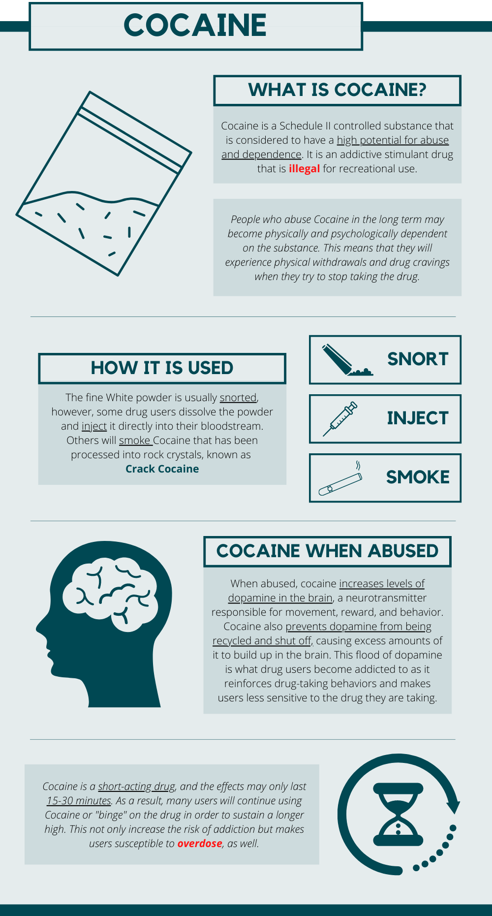Identify Cocaine By Look, Smell, Taste, Feel, and Paraphernalia