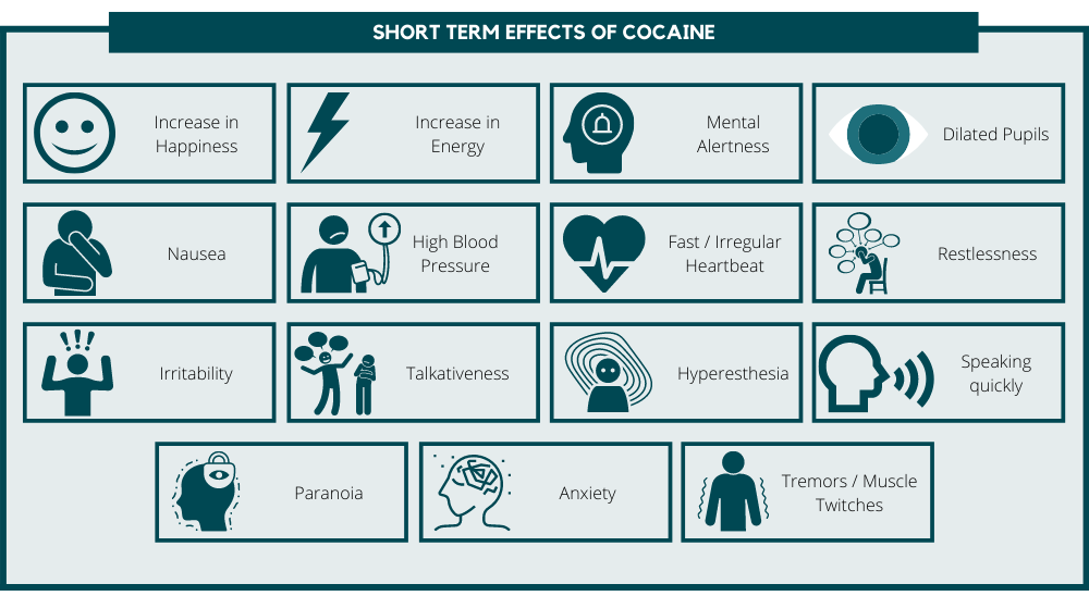 short term effects of cocaine
